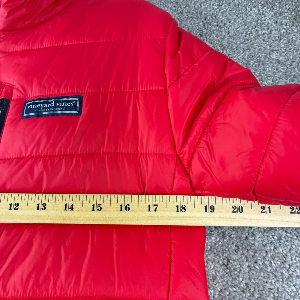 Vineyard Vines Boys‎ XL Primaloft Puffer Jacket Red Lighweight Performance Coat